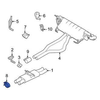 Land Rover OE - Rear Exhaust Muffler Clamp