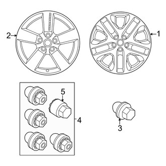 Land Rover OE - Wheels (22"), (S / V8 / V8 Carpathian Edition / X / X-Dynamic HSE / X-Dynamic S / X-Dynamic SE)