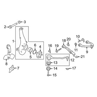 Land Rover OE - Front Suspension - Suspension Components (20"/22" Wheels)