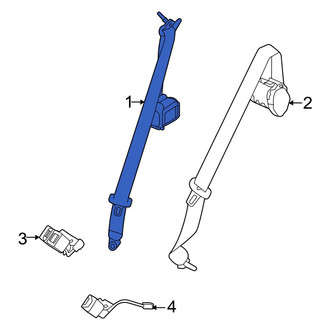 Land Rover OE - Center Outer Seat Belt Lap and Shoulder Belt