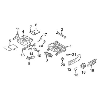 Land Rover OE - Seats & Tracks - Front Seat Components (Seat Cushion Components)