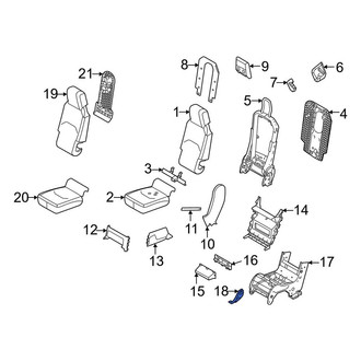 Land Rover OE - Front Center Left Seat Frame Bracket