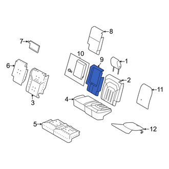 Land Rover OE - Center Seat Back Bolster Cushion Cover