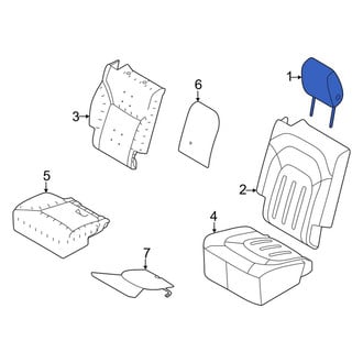 Land Rover OE - Center Right Headrest