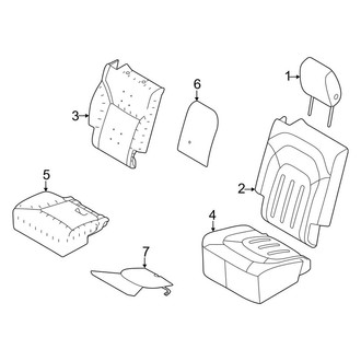 Land Rover OE - Seats & Tracks - Second Row Seats (40% Seat, 60/40 Seats, Cushions & Covers)