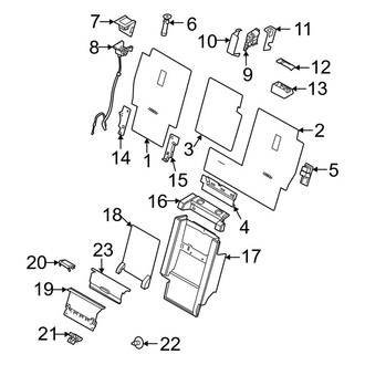Land Rover OE - Seats & Tracks - Second Row Seats (60/40 Seats, Seat Back Components)