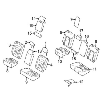 Land Rover OE - Seats & Tracks - Second Row Seats (40/20/40 Seats, Cushions & Covers)