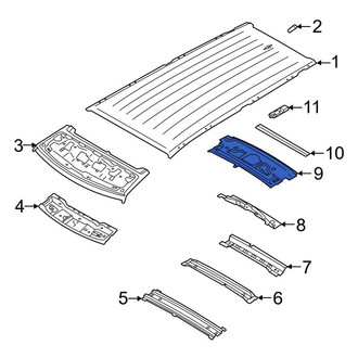 Land Rover OE - Rear Roof Header Panel