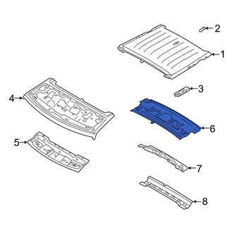 Land Rover OE - Rear Roof Header Panel