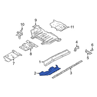 Land Rover OE - Rear Right Floor Side Rail Reinforcement