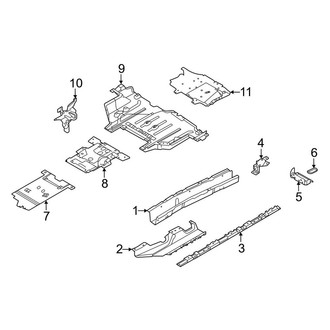 Land Rover OE - Pillars, Rocker & Floor - Floor & Rails