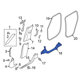 Land Rover OE - Front Left Door Sill Plate