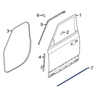 Land Rover OE - Front Left Lower Door Shell Seal