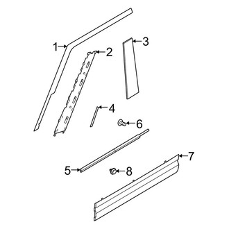 Land Rover OE - Front Door - Exterior Trim