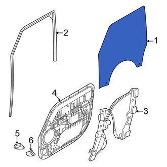 Land Rover OE - Center Right Door Glass