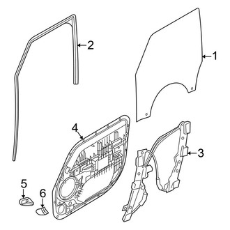 Land Rover OE - Front Door - Glass & Hardware