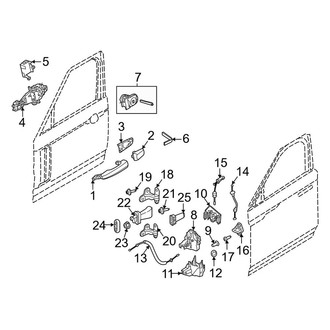 Land Rover OE - Front Door - Lock & Hardware