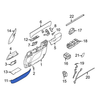Land Rover OE - Front Right Door Trim Panel Pocket