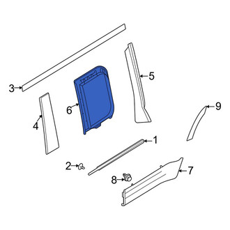 Land Rover OE - Center Right Door Trim Molding