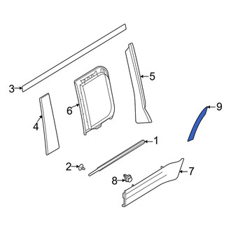 Land Rover OE - Rear Right Rearward Wheel Arch Molding