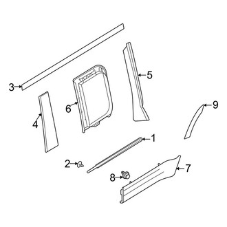 Land Rover OE - Rear Door - Exterior Trim