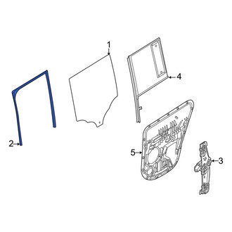Land Rover OE - Center Left Window Channel