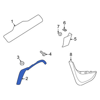 Land Rover OE - Rear Left Wheel Arch Molding
