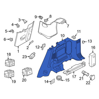 Land Rover OE - Rear Right Upper Interior Quarter Panel Trim Panel