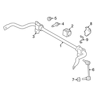 Land Rover OE - Rear Suspension - Stabilizer Bar & Components