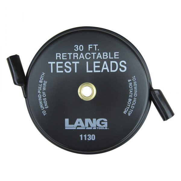 Lang Tools® - 30' Retractable Test Leads with Insulated Alligator Clip