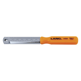 Lang Tools® - 0.020" to 0.080" and 0.060 to 2.00 mm E-Z Grip Ramp-Type Spark Plug Gauge