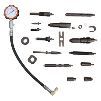 Lang Tools® - 15-piece Analog Diesel Compression Test Set