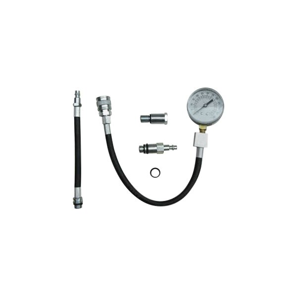 Lang Tools® - 5-piece 0 to 300 psi Analog Petrol Compression Tester Set
