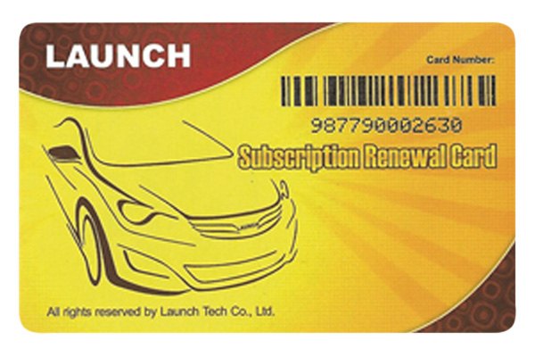 Launch Tech® - X-431 Once Click Software Update Subscription Renewal Card