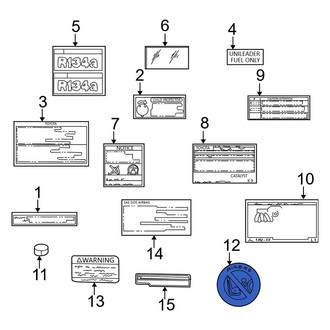 Lexus OE - Air Bag Information Label