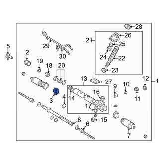 Lexus OE - Rack and Pinion Bracket