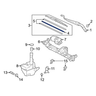 Lexus OE - Front Wiper Blade Refill Set