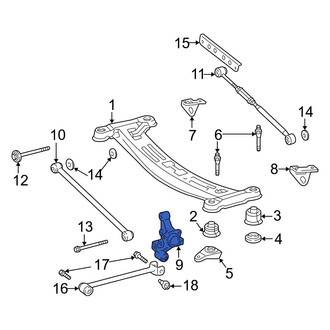 Lexus OE - Rear Left Suspension Knuckle