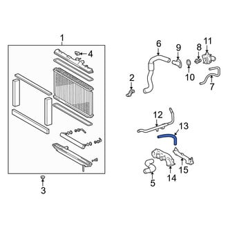 Lexus OE - Engine Coolant Bypass Hose