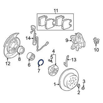 Lexus OE - Front Wheel Bearing Snap Ring