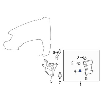 Lexus OE - Fender Molding Grommet