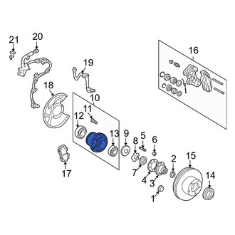 Lexus OE - Front Wheel Bearing and Hub Assembly