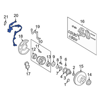 Lexus OE - Front Right ABS Wheel Speed Sensor