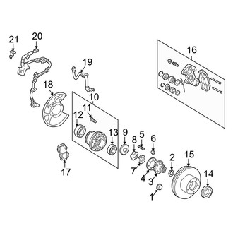 Lexus OE - Front Suspension - Brake Components