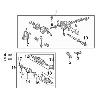 Lexus OE - Front Suspension - Carrier & Front Axles