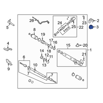 Lexus OE - Right Rack and Pinion Mount Bushing
