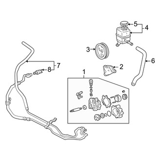 Lexus OE - Steering Gear & Linkage - Pump & Hoses