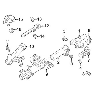Lexus OE - Steering Column - Housing & Components