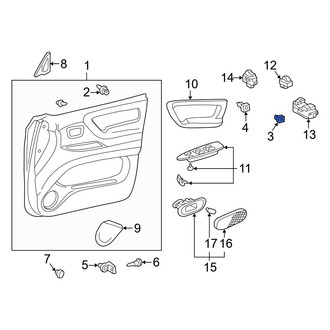 Lexus OE - Front Door Interior Trim Panel Grommet