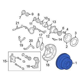 Lexus OE - Rear Disc Brake Rotor